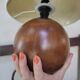 Wooden ball lamp