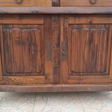 Aranjou sideboard in solid elm in the style of Olavi Hänninen 1960s