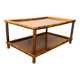 Bamboo-style turned wood coffee table