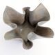 Vintage Willy Guhl style folded ceramic vase, 1960s