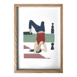 Peinture originale - morning lust - encadré - signé ackeogh