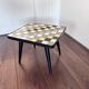 Mid-century wood and ceramic mosaic side table, 1950s