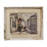 Aquarelle Montmartre, signed