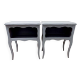 Pair of antique bedside tables