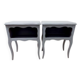 Pair of antique bedside tables