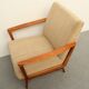 1950s armchair cherrywood in beige