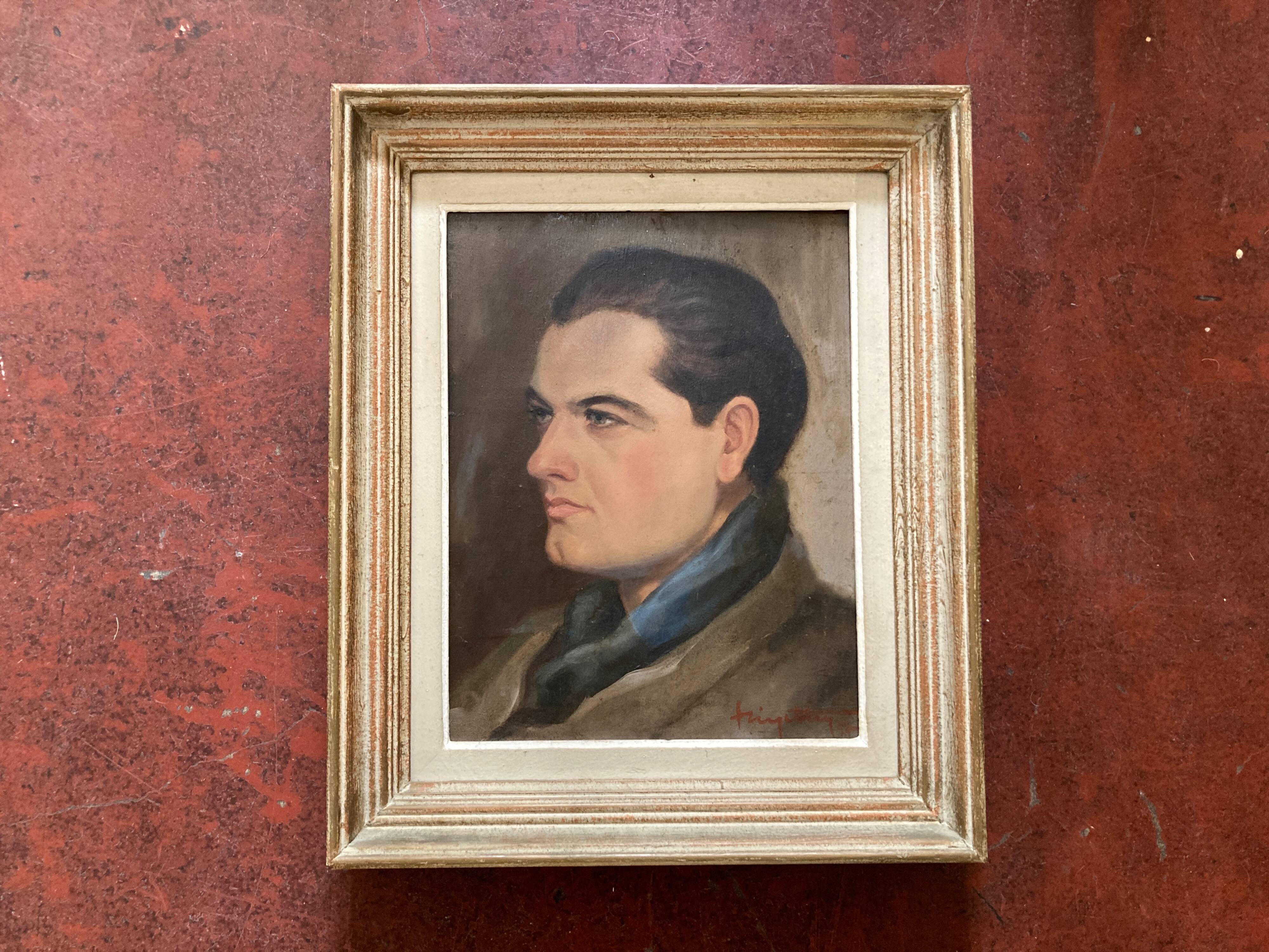 Portrait of the Clear-Eyed Man Oil on Wood 1947