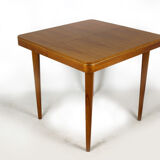 Square oak veneered folding table from Jitona, 1960