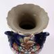 Antique ceramic vase with floral decoration, Japan, early 20th century.