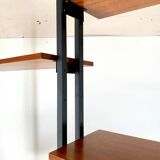 Midcentury Italian Modular Bookshelf with Unusual Drawers, Italy