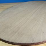 Large oval wooden tray with floral marquetry 50cm