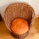 Vintage rattan / wicker armchair for children, 1970s