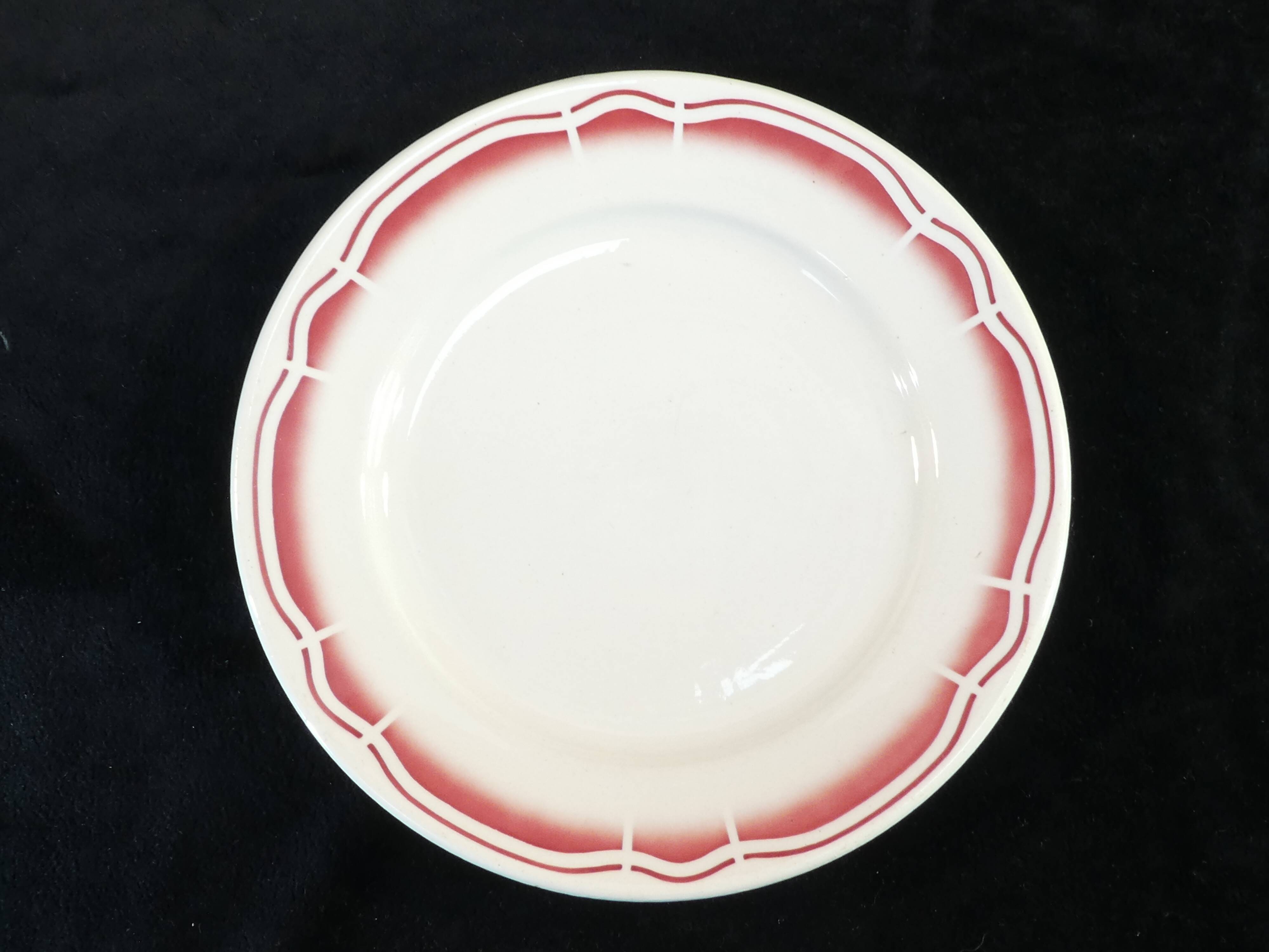 11 flat plates badonviller red no digoin