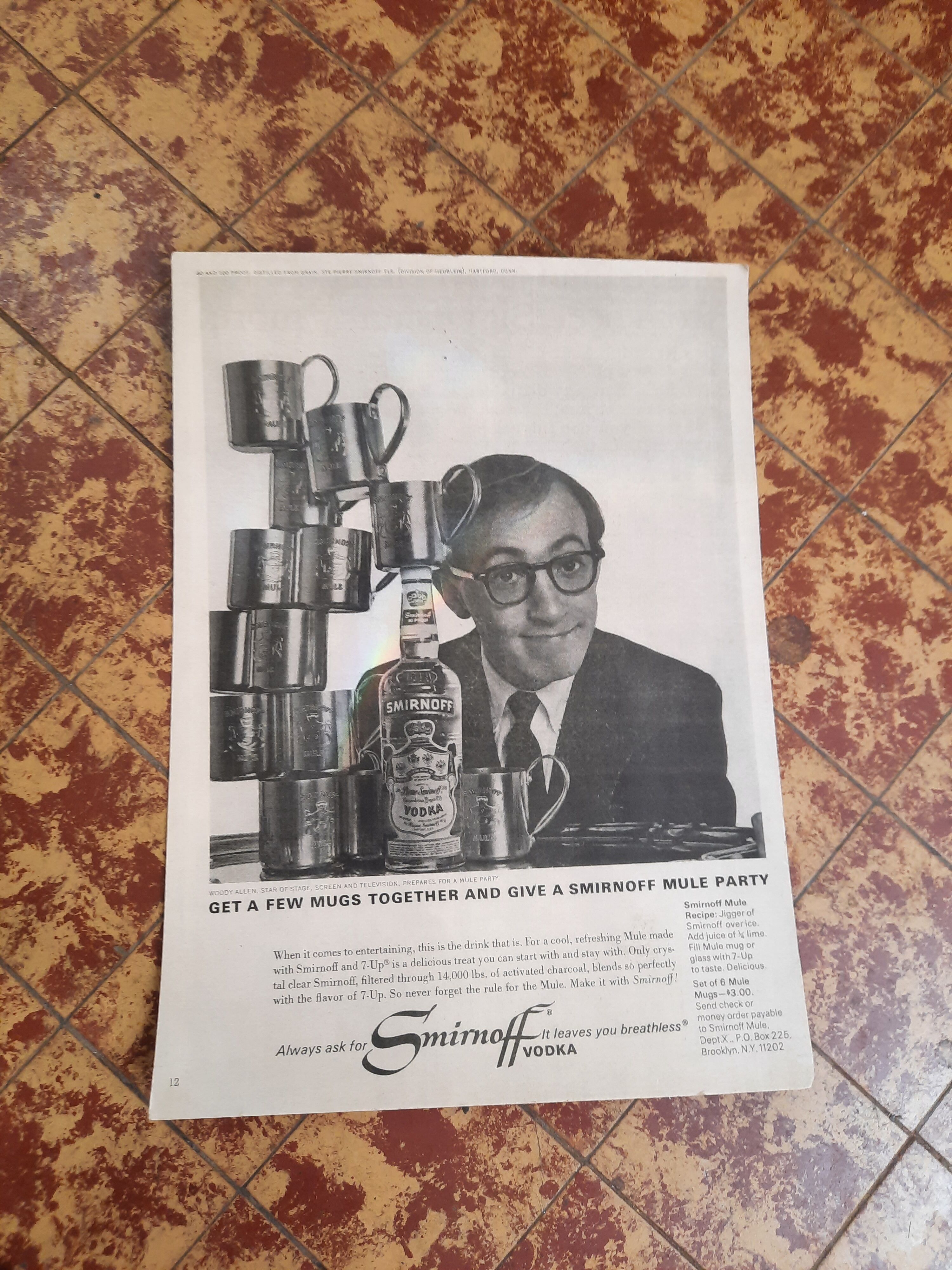 Affiche publicitaire Woody Allen