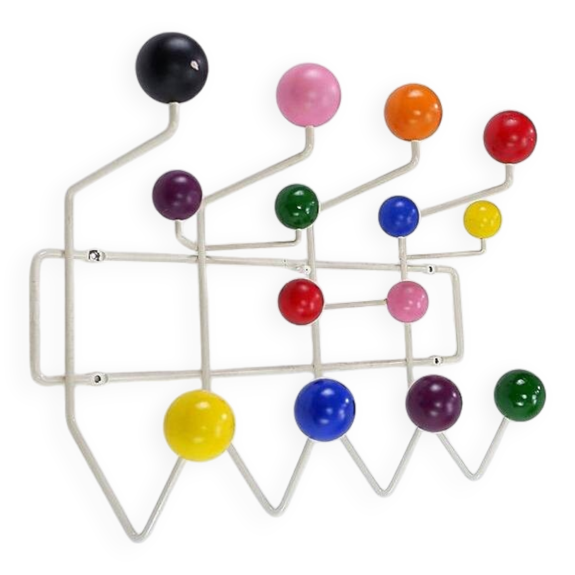 Coat rack multicolour Eames "Hang It All" for Vitra