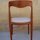 Set of 6 chairs Scandinavian teak by Niels Otto Møller