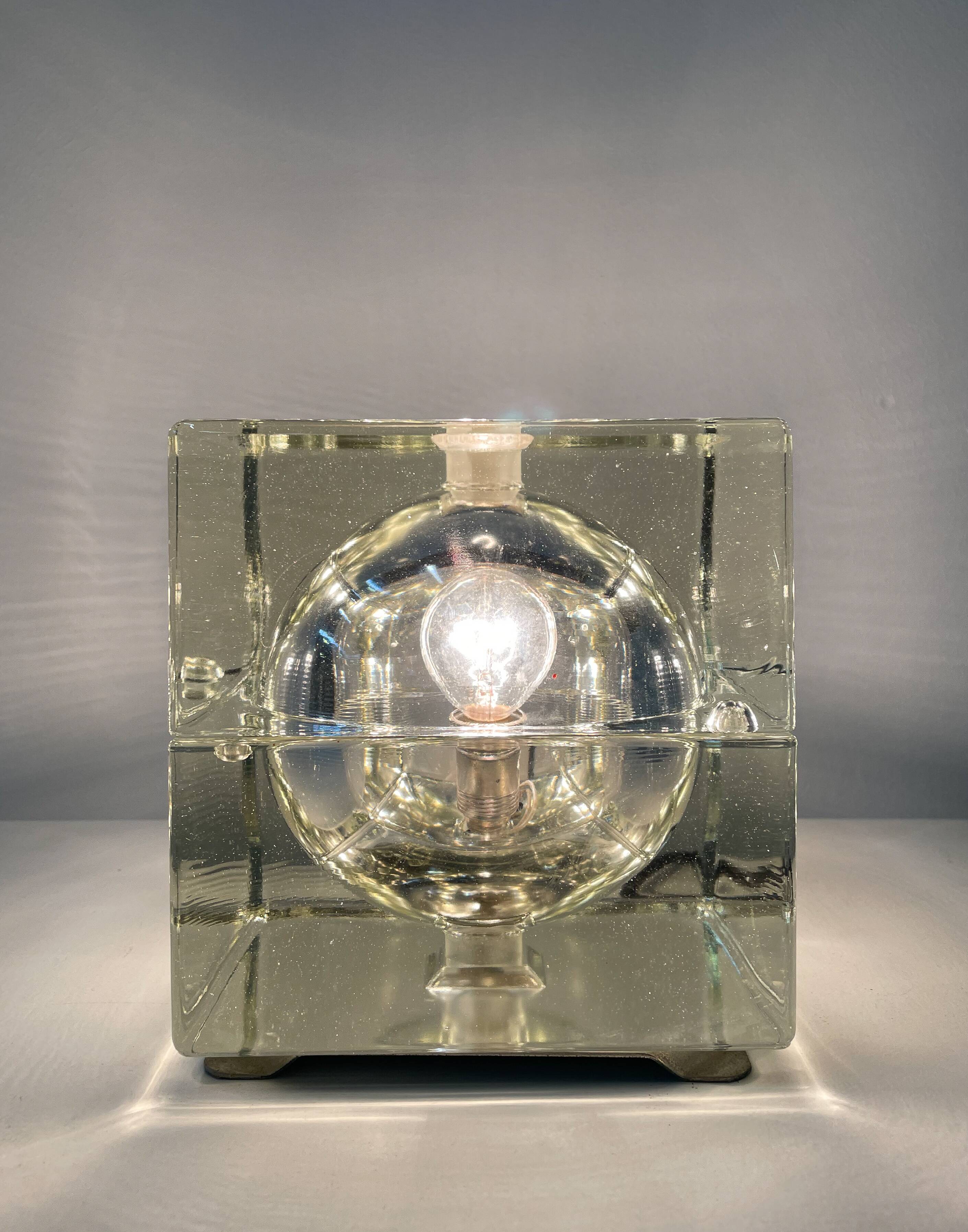 “Cubosfera” table lamp by Alessandro Mendini, Italy, 1968