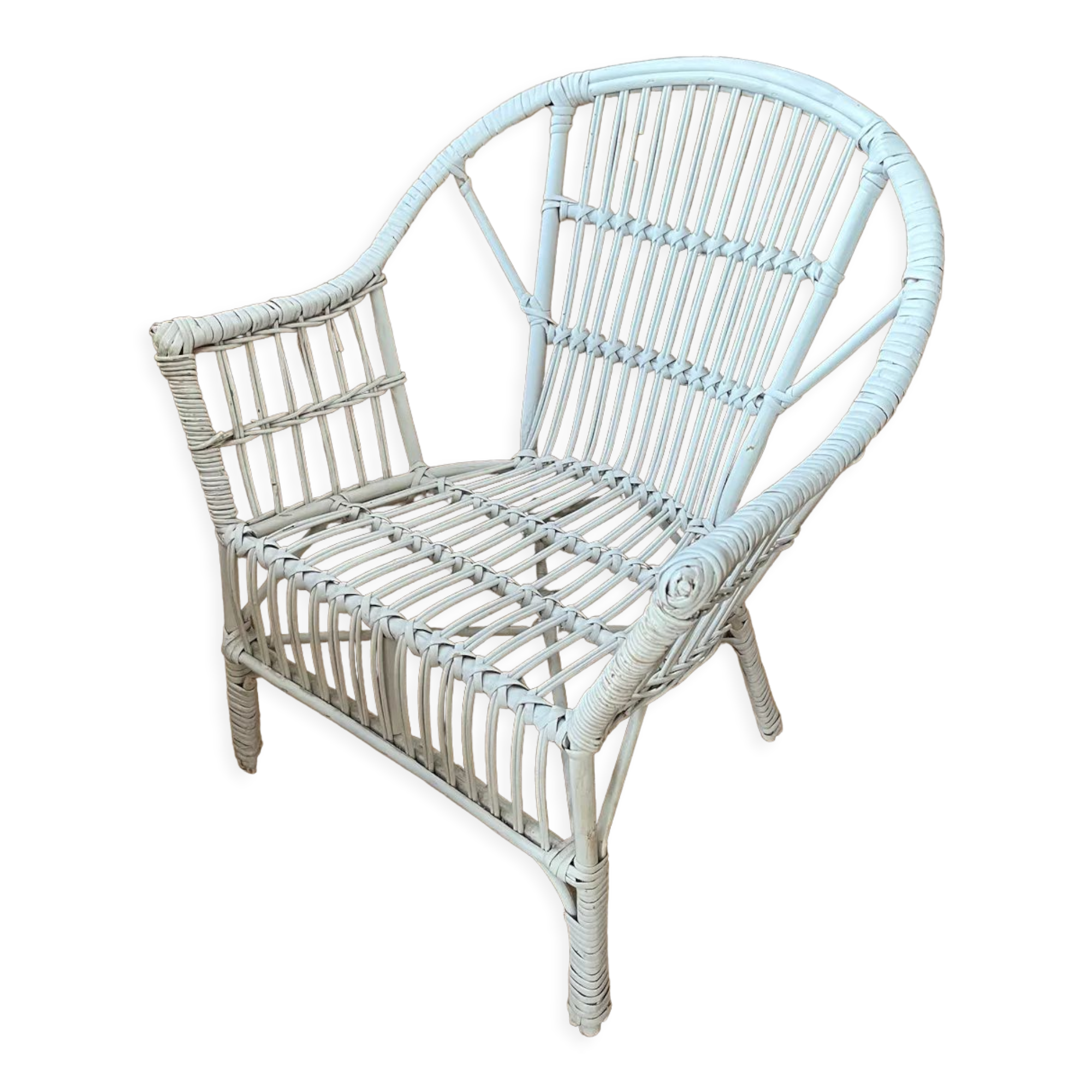 Old rattan children's chair