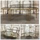 Table basse tripartite en bronze circa 1950-70