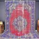Multicolour Geometric Oushak Wool Carpet sku c69