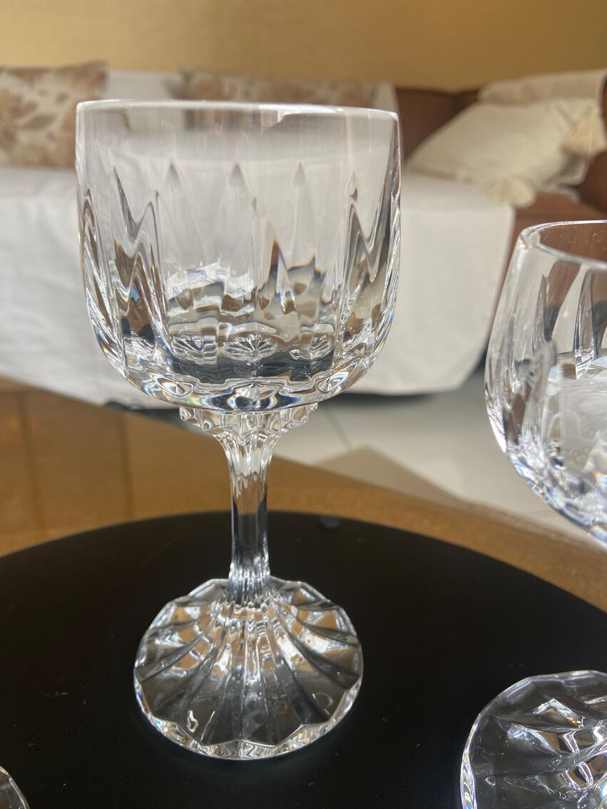 Verre à eau en cristal Ciselé - Pièce ancienne unique