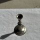 Antique silver-plated candlestick with baluster shaft H21 D9.5
