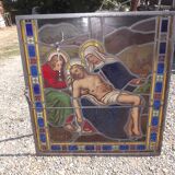 19th century stained glass window “Jesus”