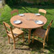 Folding round table