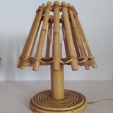 Pair of bamboo lamps