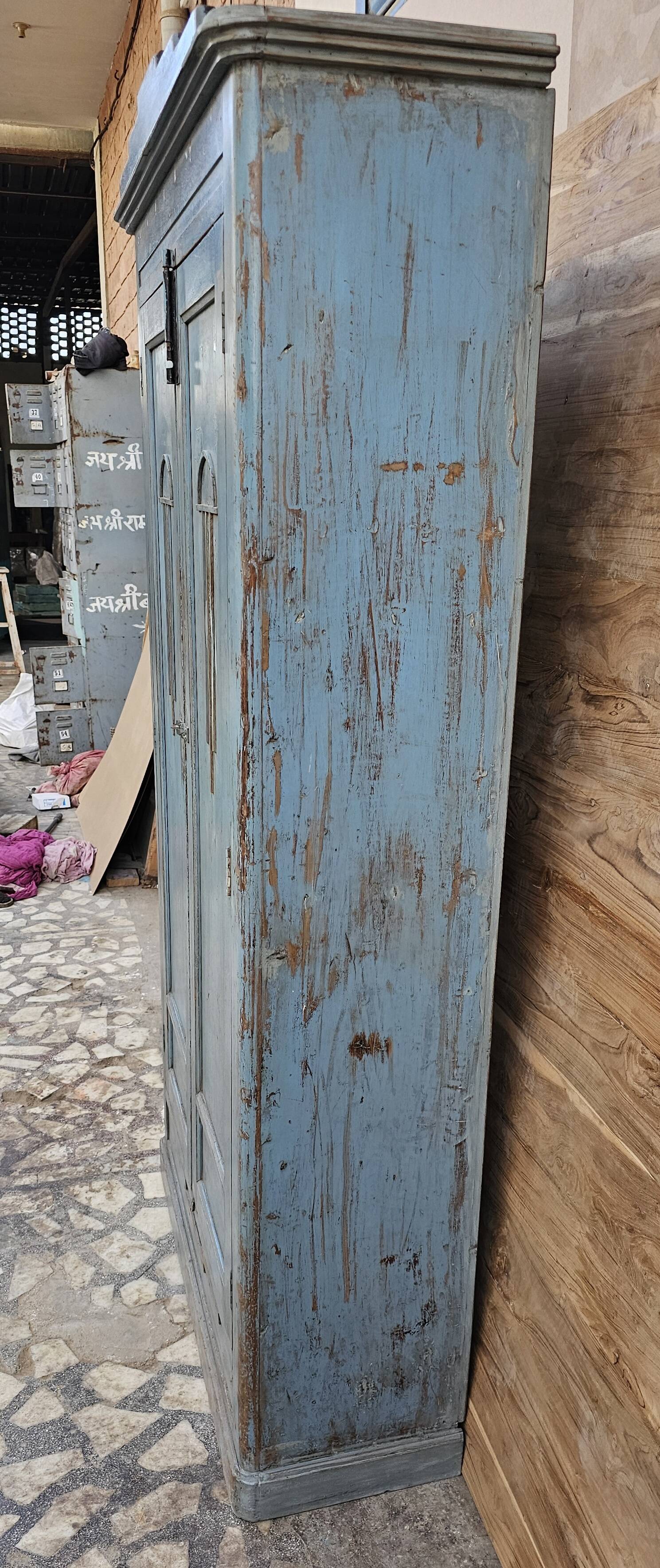 Antique Art Deco Burmese teak cabinet