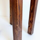 Spanish Baroque Oak Side Table or Stool, Wabi-Sabi Style, 18th C.