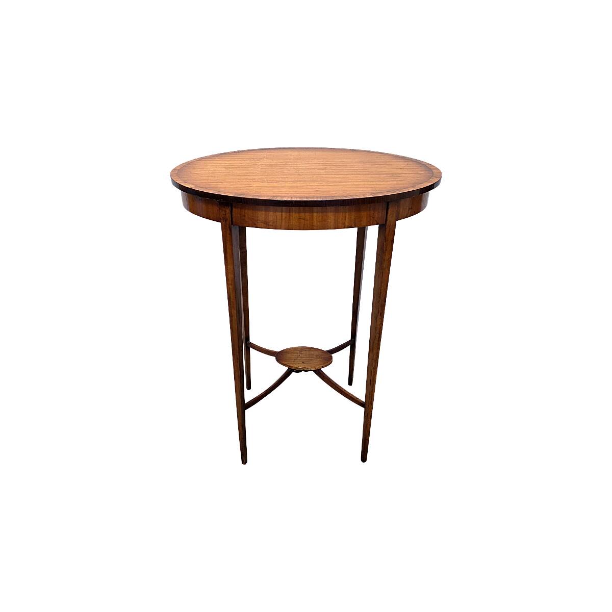 Antique English Oval Mahogany Side Table, from around 1900
