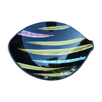 Black ceramic bowl and colorful Schramberg Milano décor