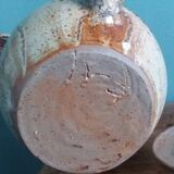Vinaigrier pot alcohol jar signed Jean-Pierre Prud’homme stoneware from Puisaye