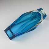 Blue Sommerso vase in Murano glass, 1970s