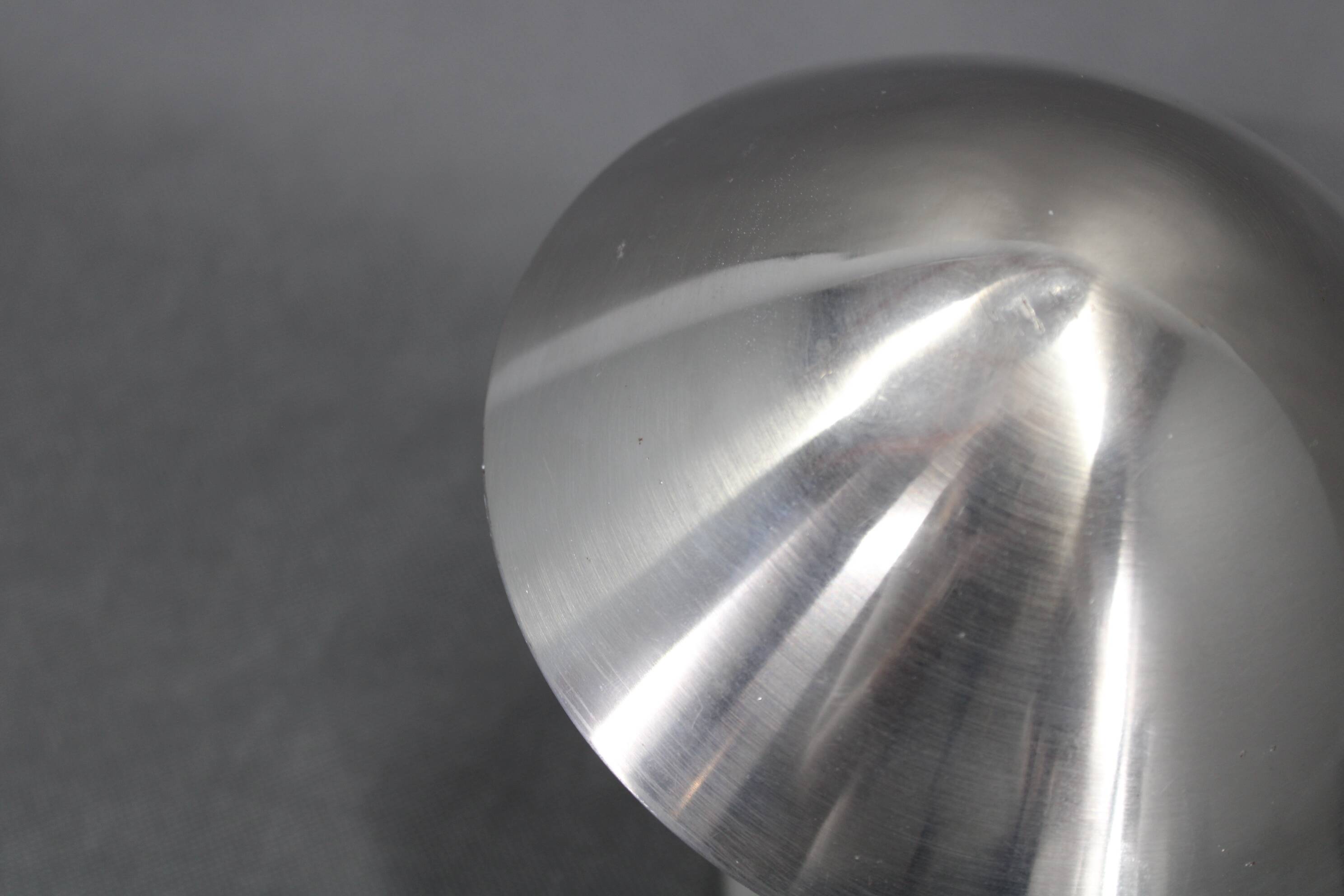 Czechoslovak Art Deco chrome table lamp with metal shade, 1930s