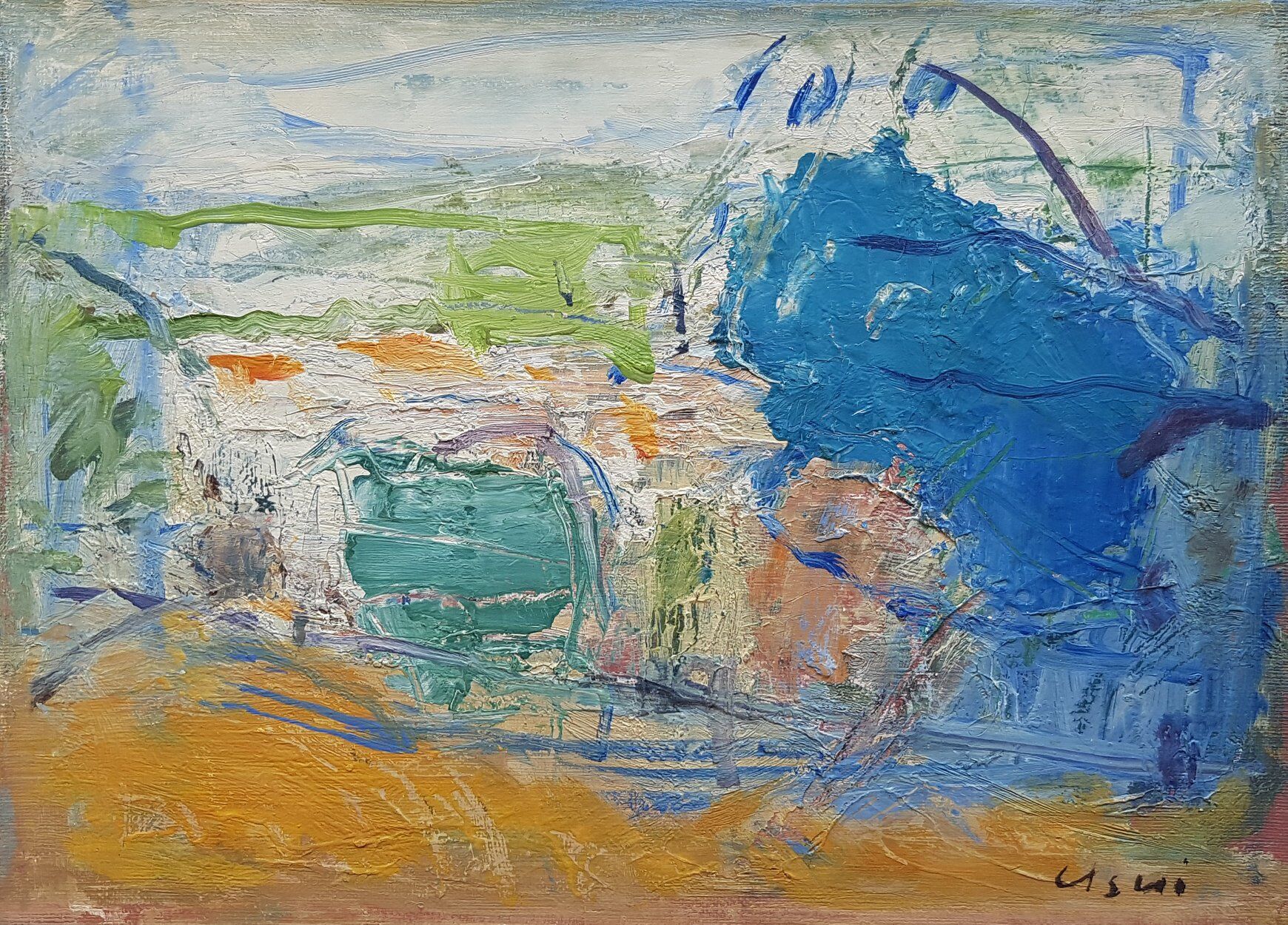 Painting by Nagao Usui "Landscape"