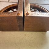 Vintage wooden bookend