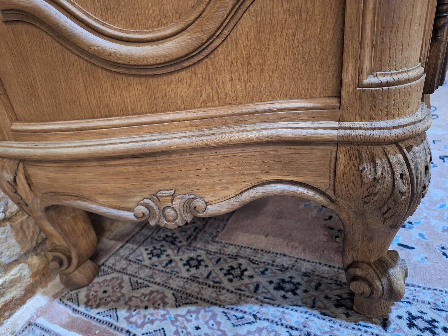 Louis XV style sideboard in solid oak
