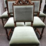 Ensemble de 8 chaises Renaissance