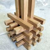 Wooden table lamp.