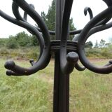 Parrot coat holder in curved wood - Art Nouveau