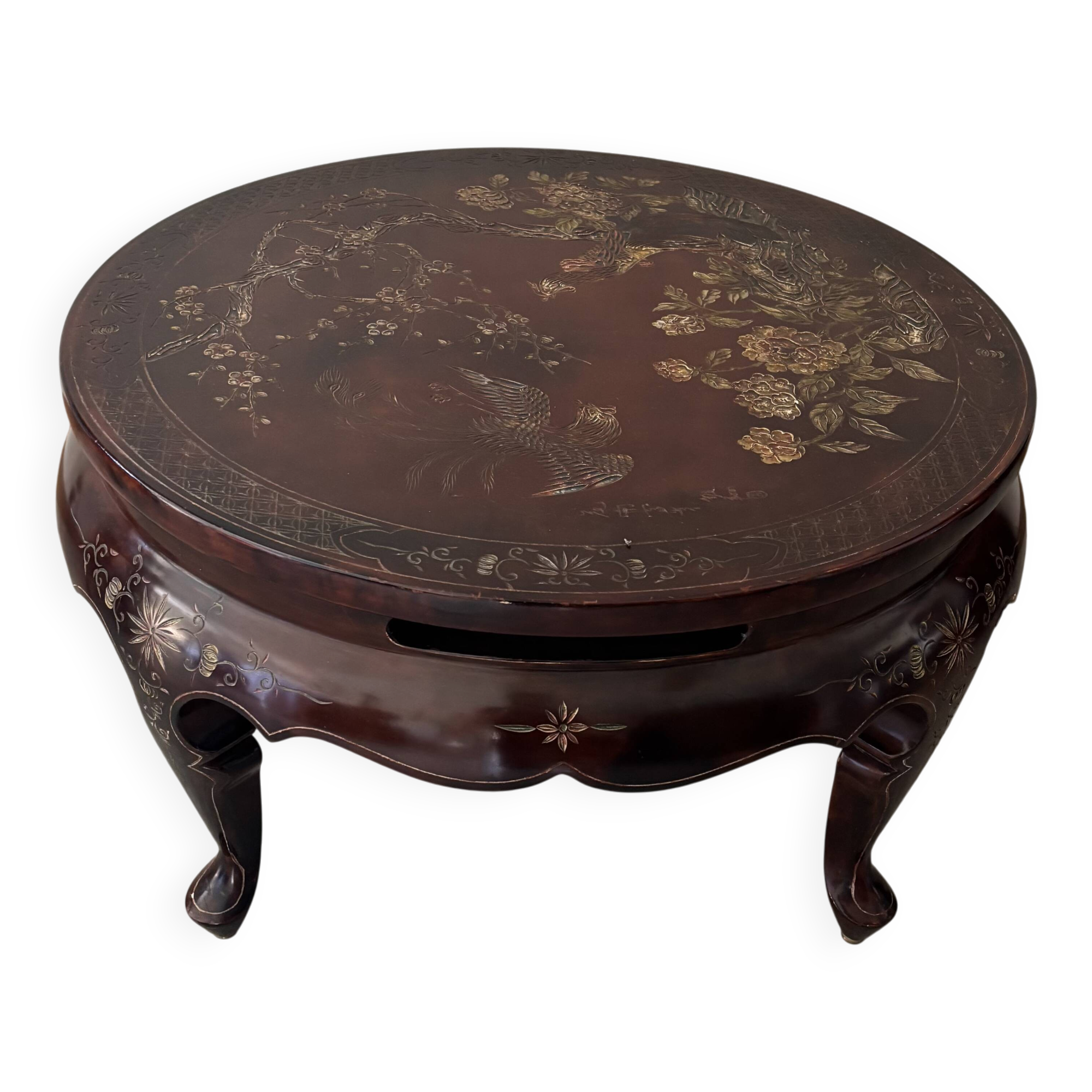 Table basse ronde en bois