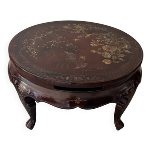 Table basse ronde en - bois