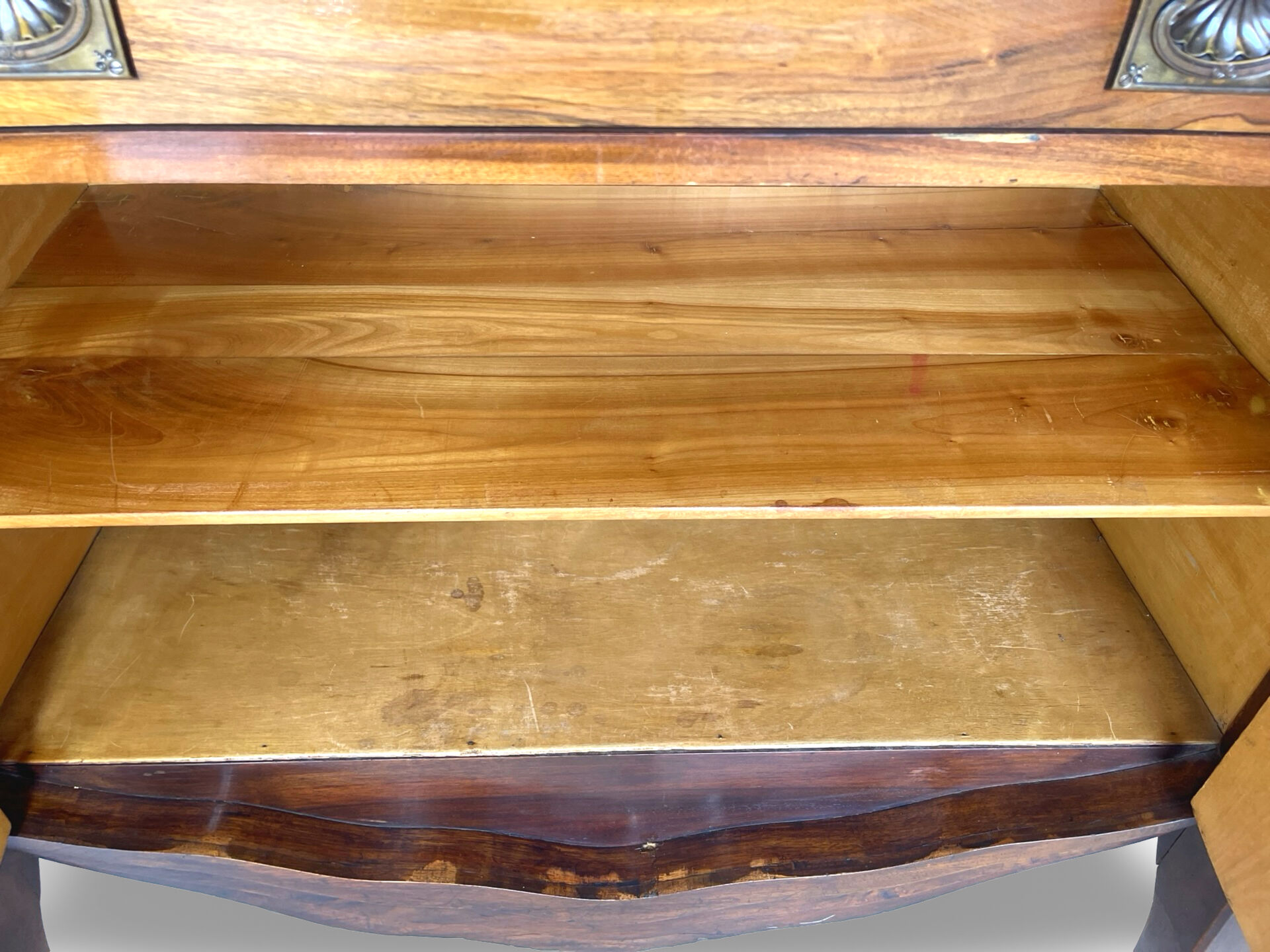 Walnut buffet, antique Italian, 1930s.