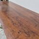 19th century solid walnut Burgundy farmhouse table with two drawers - 1m82