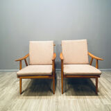 Paire de fauteuils Thonet 1960