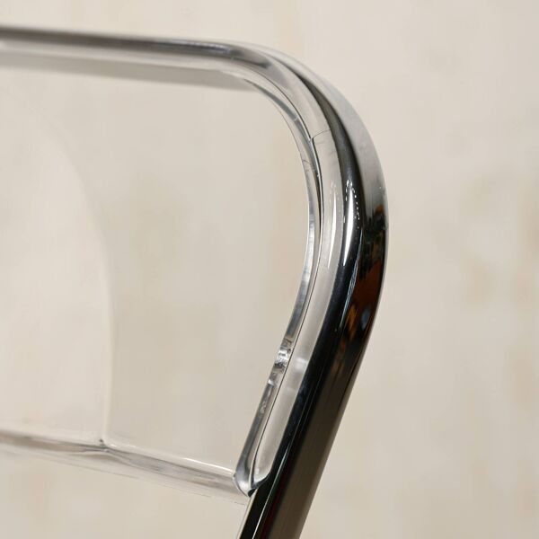 Chaise pliante Giancarlo Piretti Plia en chrome pour Anonima Castelli