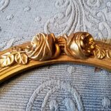 Oval gold frame art deco