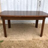 Rectangular Scandinavian butterfly table in solid wood
